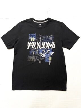 Nike Run HKG Graphic Logo T-Shirt Black Size M